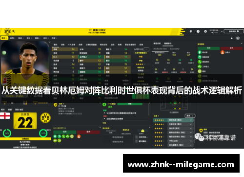 从关键数据看贝林厄姆对阵比利时世俱杯表现背后的战术逻辑解析